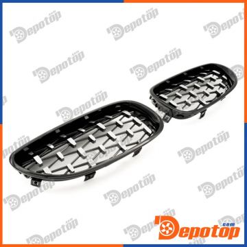 Grille de calandre noir, des deux côtés pour BMW | 51137027061, 51137065701